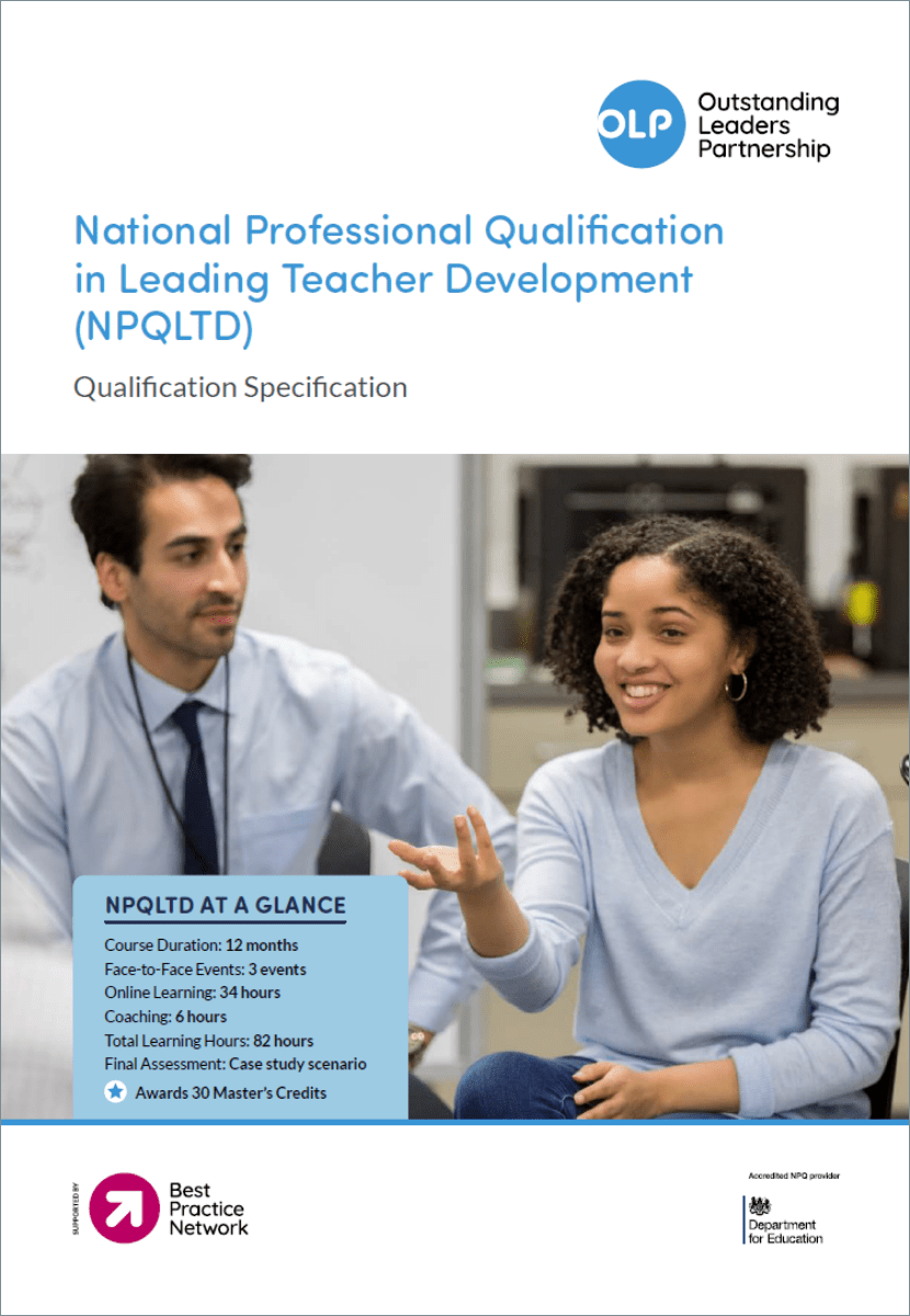 National Professional Qualification for Leading Teacher Development ...